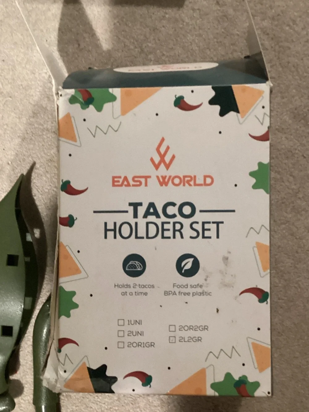 Green Taco Holder Set - 2 Pack